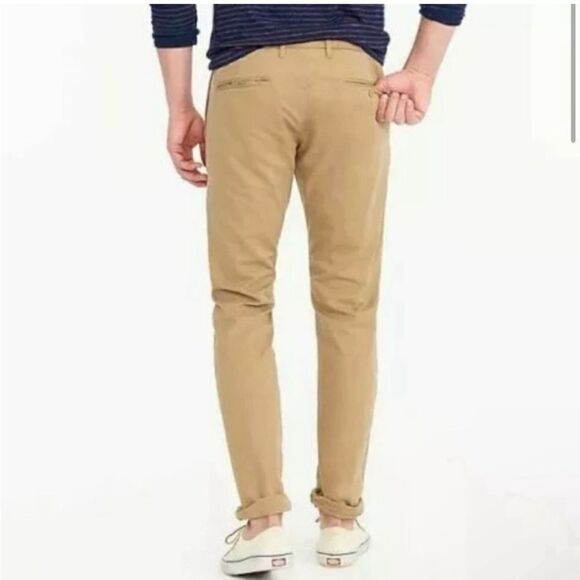 J. Crew 484 Slim-Fit Broken-In Chino Pants in Tan Sz 30w/32L - Picture 2 of 7